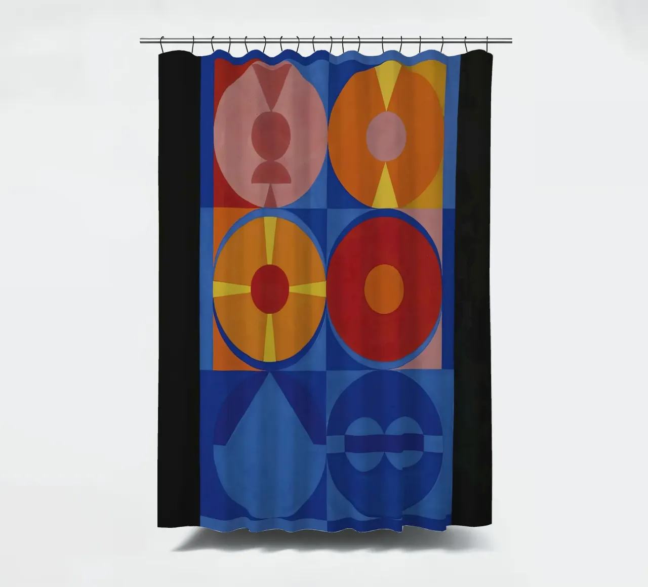 Auguste Herbin "Air, Feu" Geometric Abstraction Art Print Duschvorhang von NorwesClub
