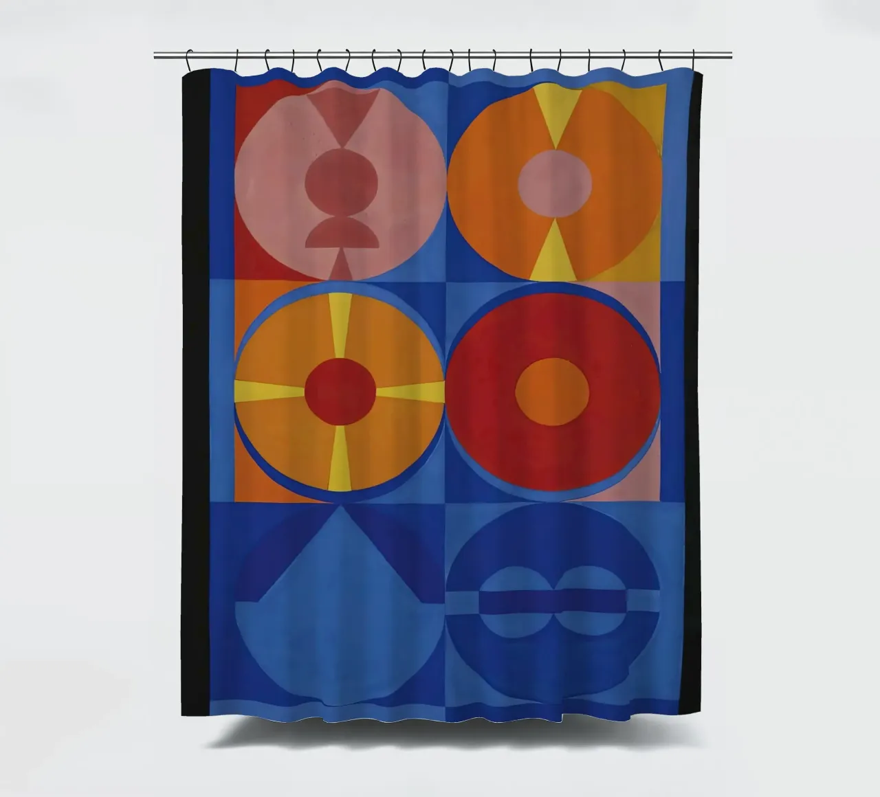 Auguste Herbin "Air, Feu" Geometric Abstraction Art Print Duschvorhang von NorwesClub