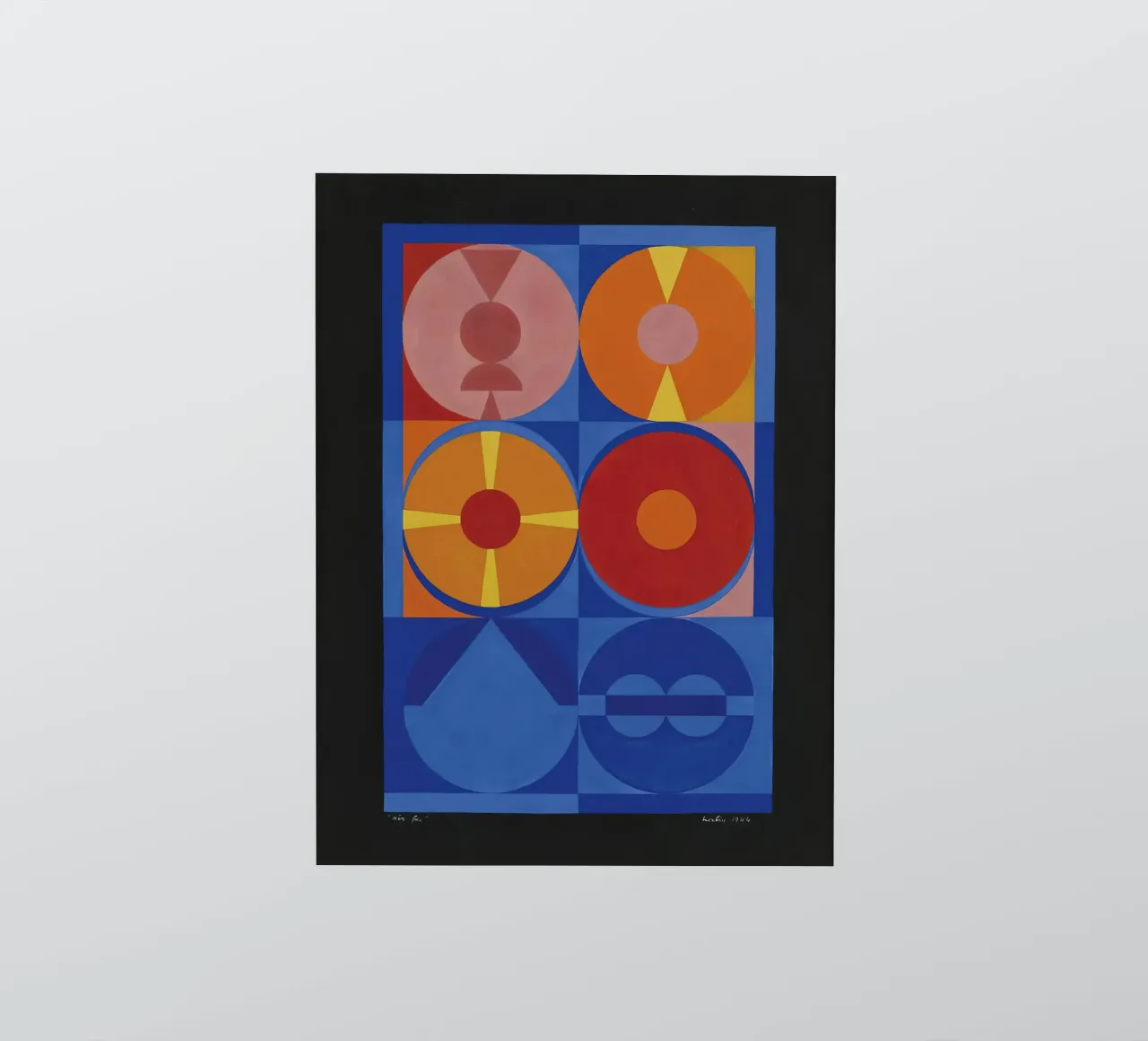 Auguste Herbin "Air, Feu" Geometric Abstraction Art Print pegatina de NorwesClub