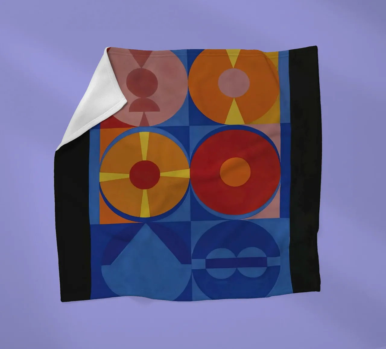Auguste Herbin "Air, Feu" Geometric Abstraction Art Print fleece blanket by NorwesClub