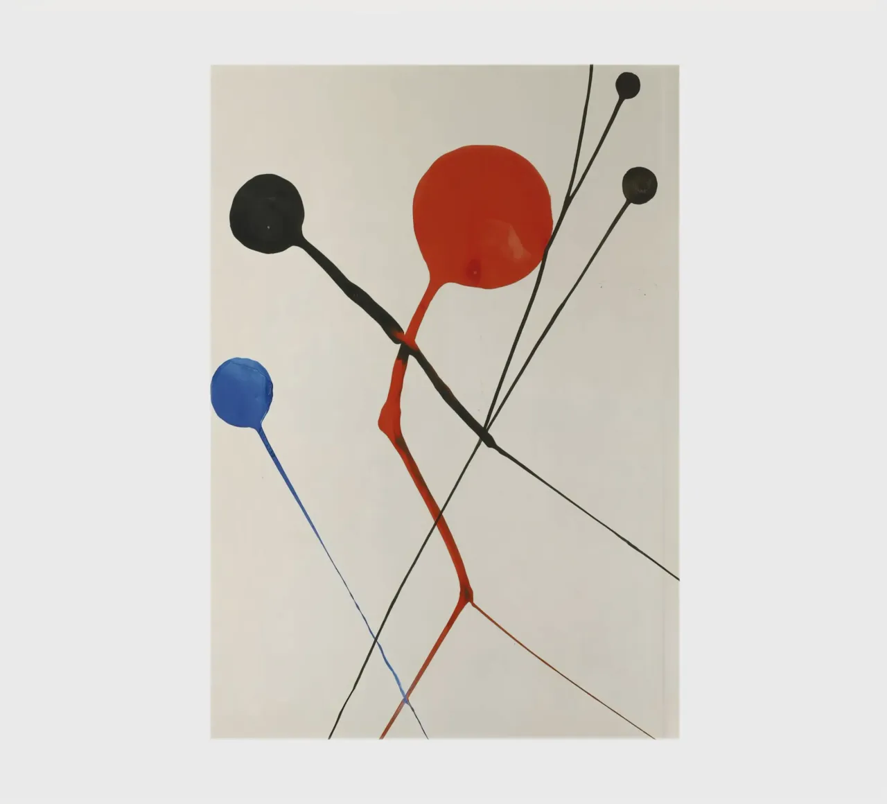 Alexander Calder "Airborne" Abstract Mobile Art Print notebook by NorwesClub
