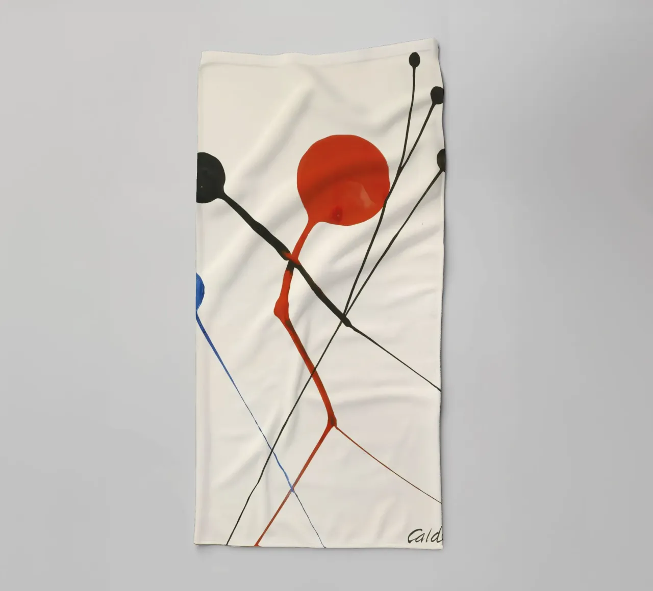 Alexander Calder "Airborne" Abstract Mobile Art Print towel by NorwesClub