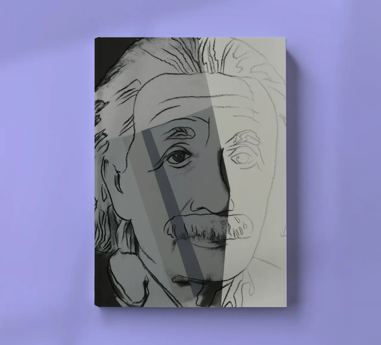 Andy Warhol Albert Einstein Pop Art Portrait Sketch notebook by NorwesClub