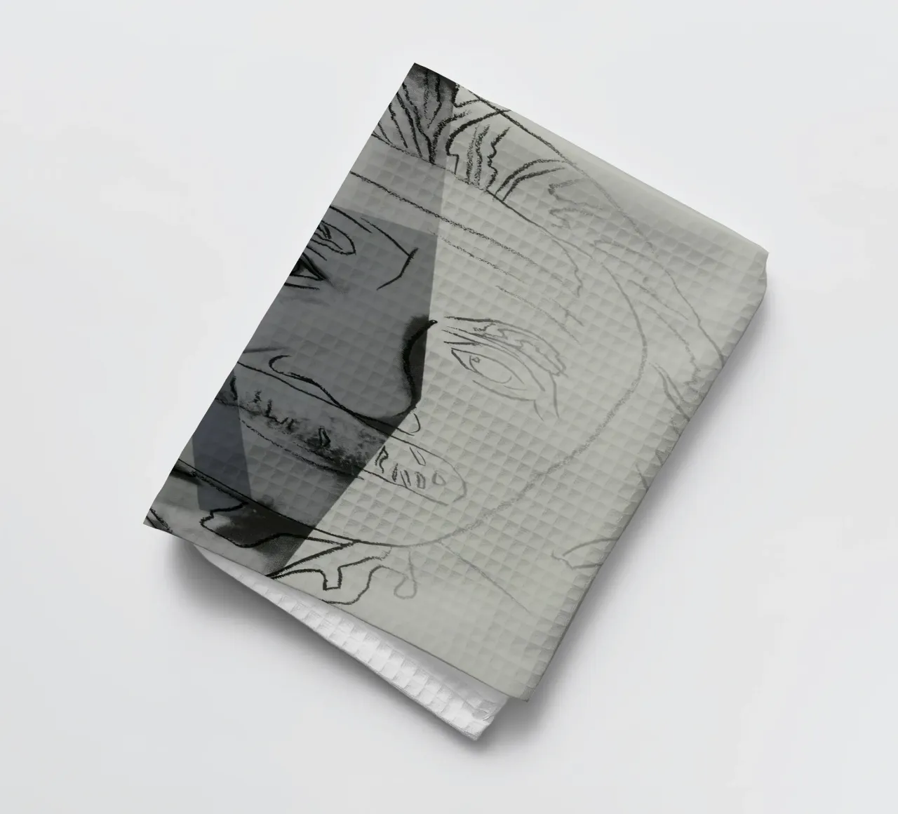 Andy Warhol Albert Einstein Portrait Pop Art Sketch torchon de NorwesClub