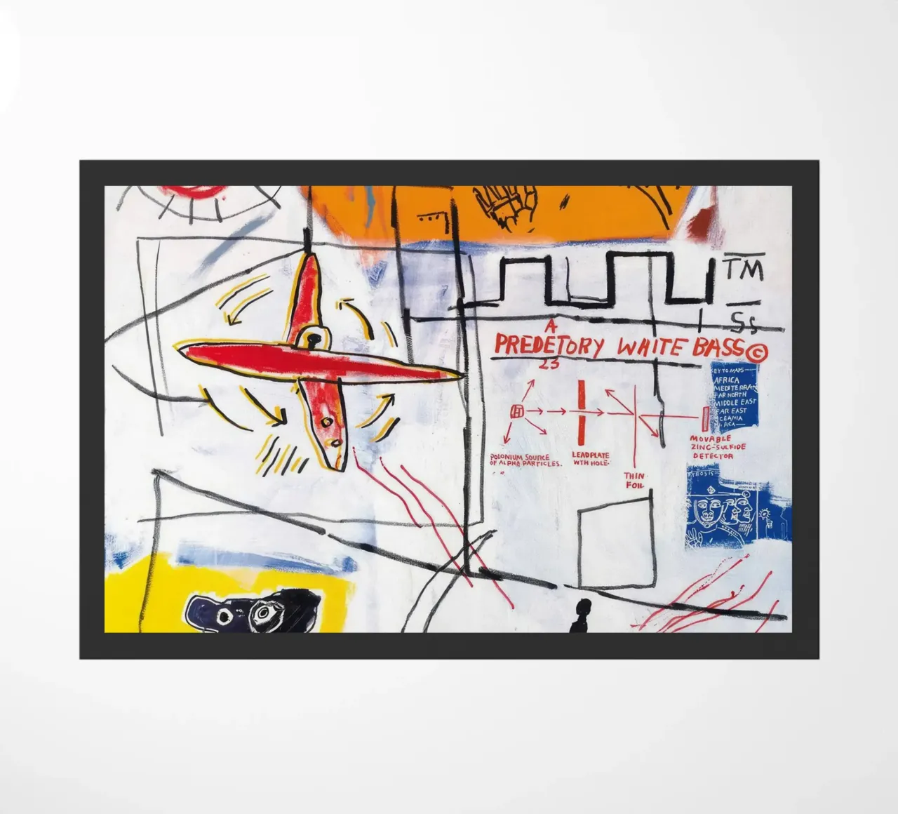 Basquiat : "Les particules alpha, le néo-expressionnisme, l'art de la rue, paillasson de NorwesClub