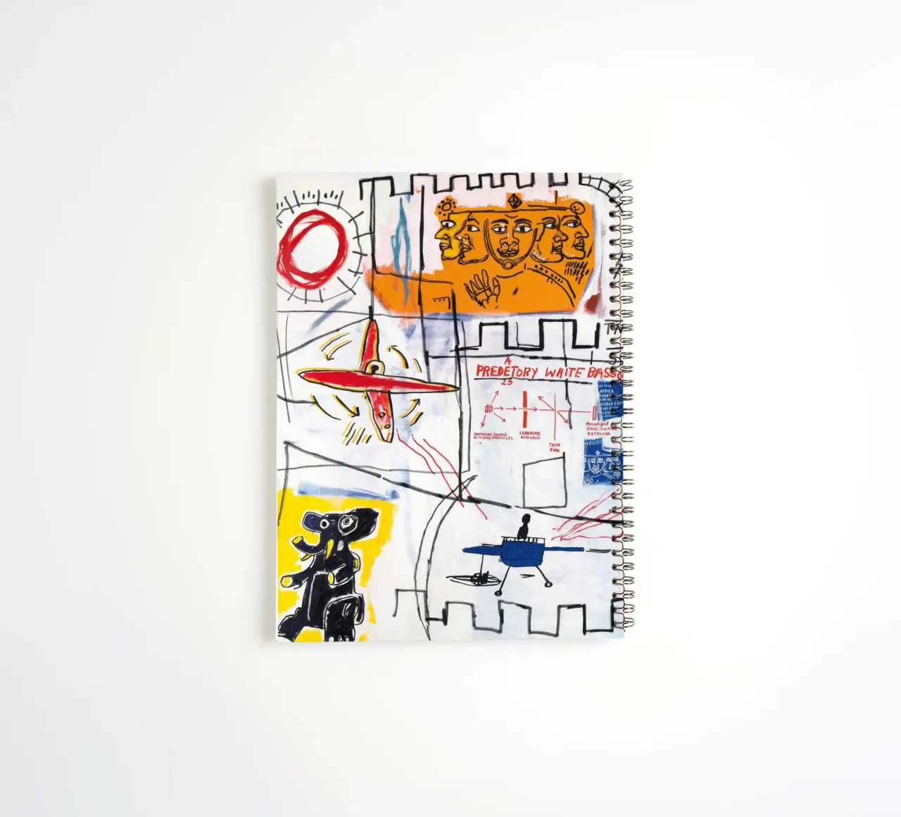 Basquiat: "Alpha-Partikel", Neo-Expressionismus, Street Art, Ringbuch von NorwesClub
