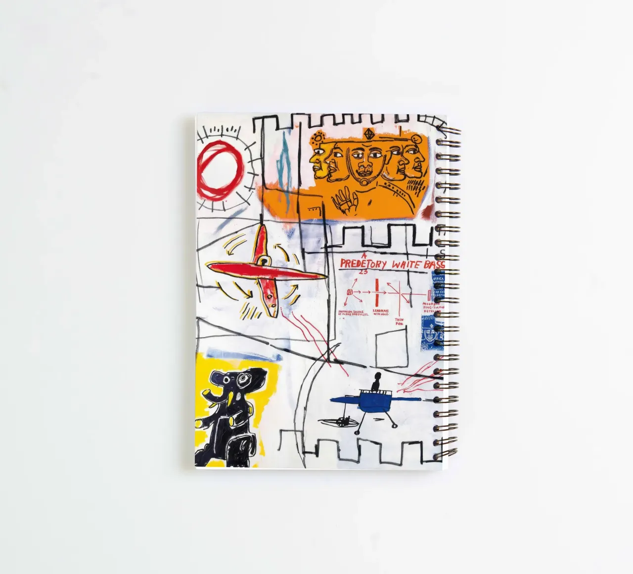Basquiat: "Alpha-Partikel", Neo-Expressionismus, Street Art, Ringbuch von NorwesClub