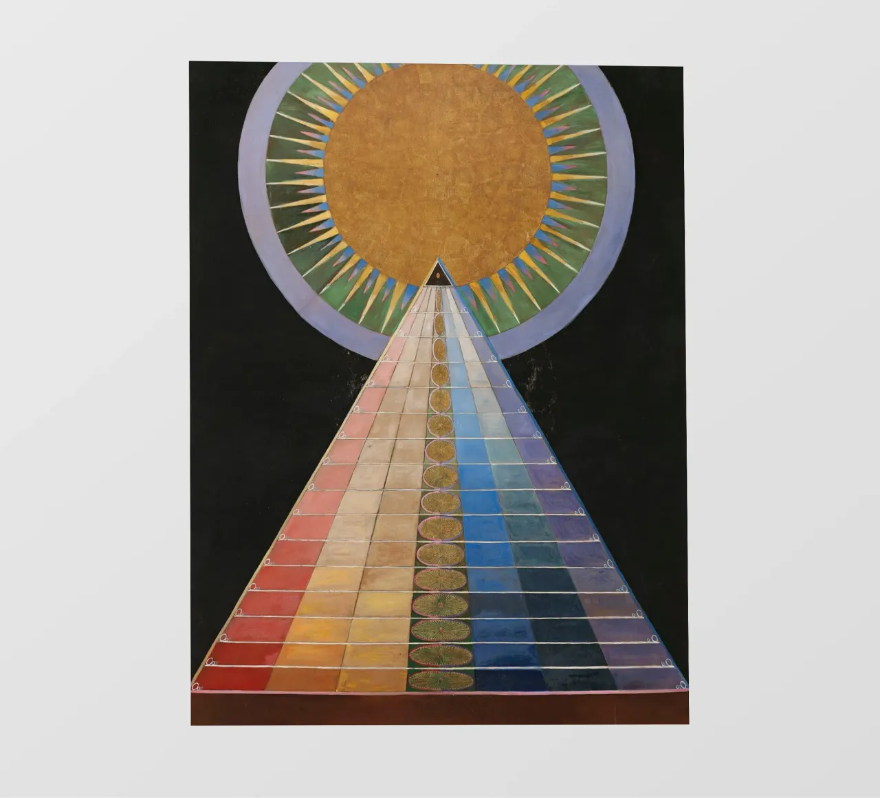 Hilma af Klint: "Altarbild Nr. 1", Abstrakter Spiritualismus, C PVC Plane von NorwesClub