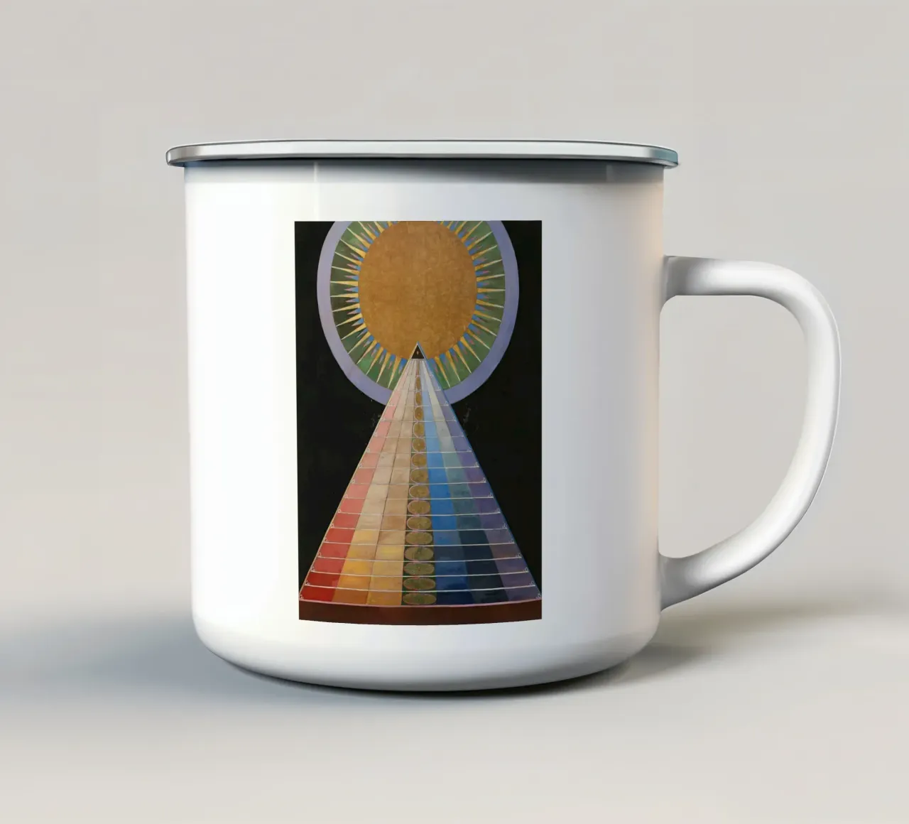 Hilma af Klint: "Pala d'altare n. 1", Spiritualismo astratto, C tazza in smalto da NorwesClub