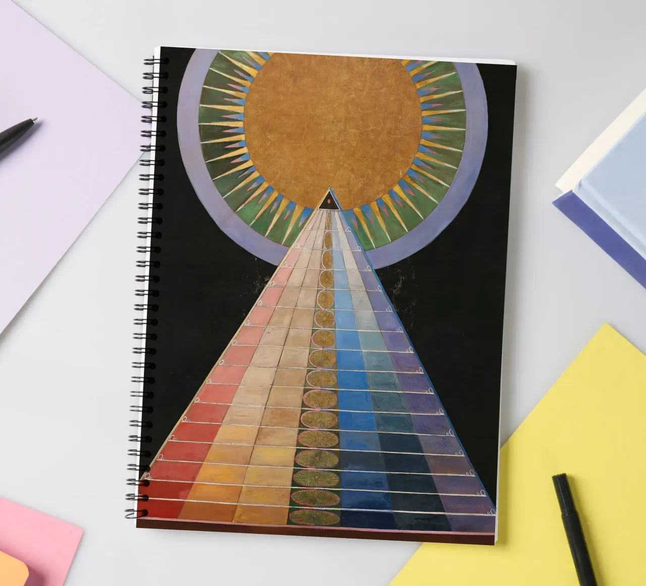 Hilma af Klint: "Altarpiece No. 1," Abstract Spiritualism, C spiral notebook by NorwesClub