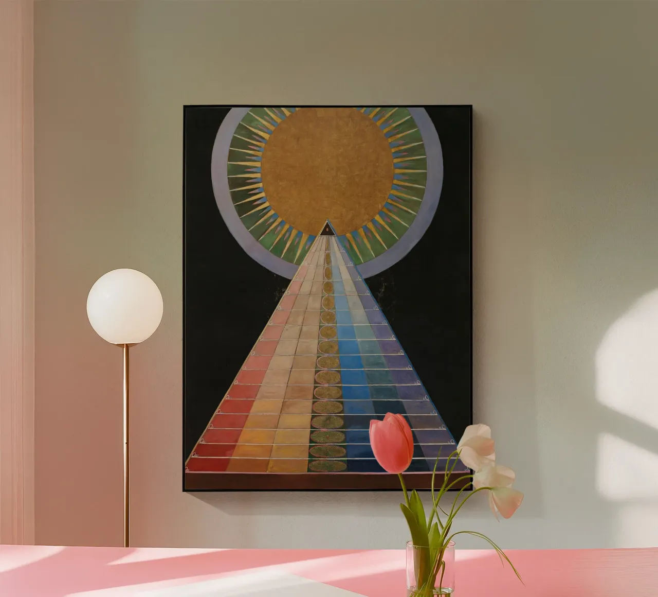 Hilma af Klint: "Retablo nº 1", Espiritualismo abstracto, C metacrilato de NorwesClub