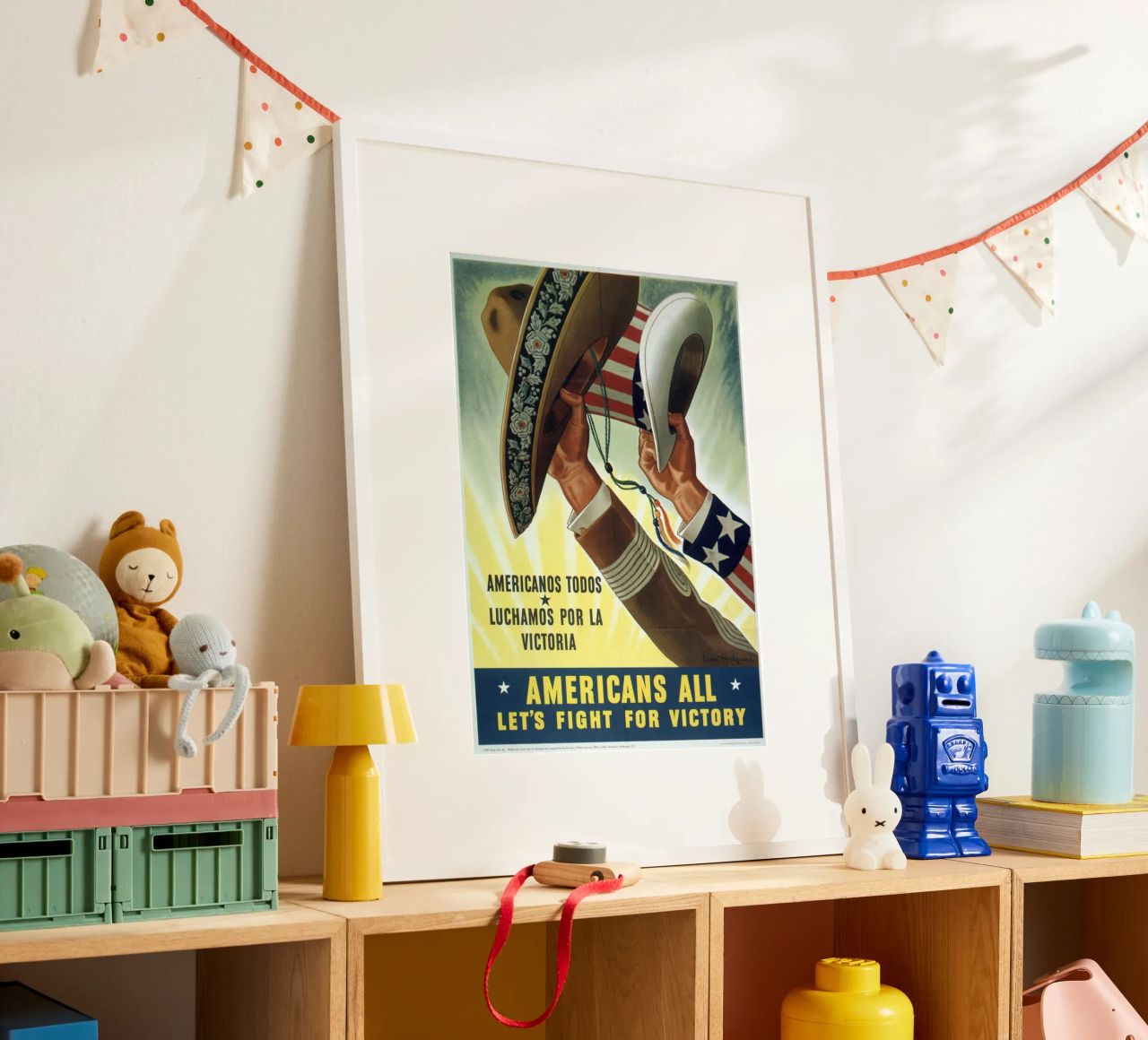 "Amerikaner alle: Lasst uns für den Sieg kämpfen" - WWII Propaganda P Poster von NorwesClub