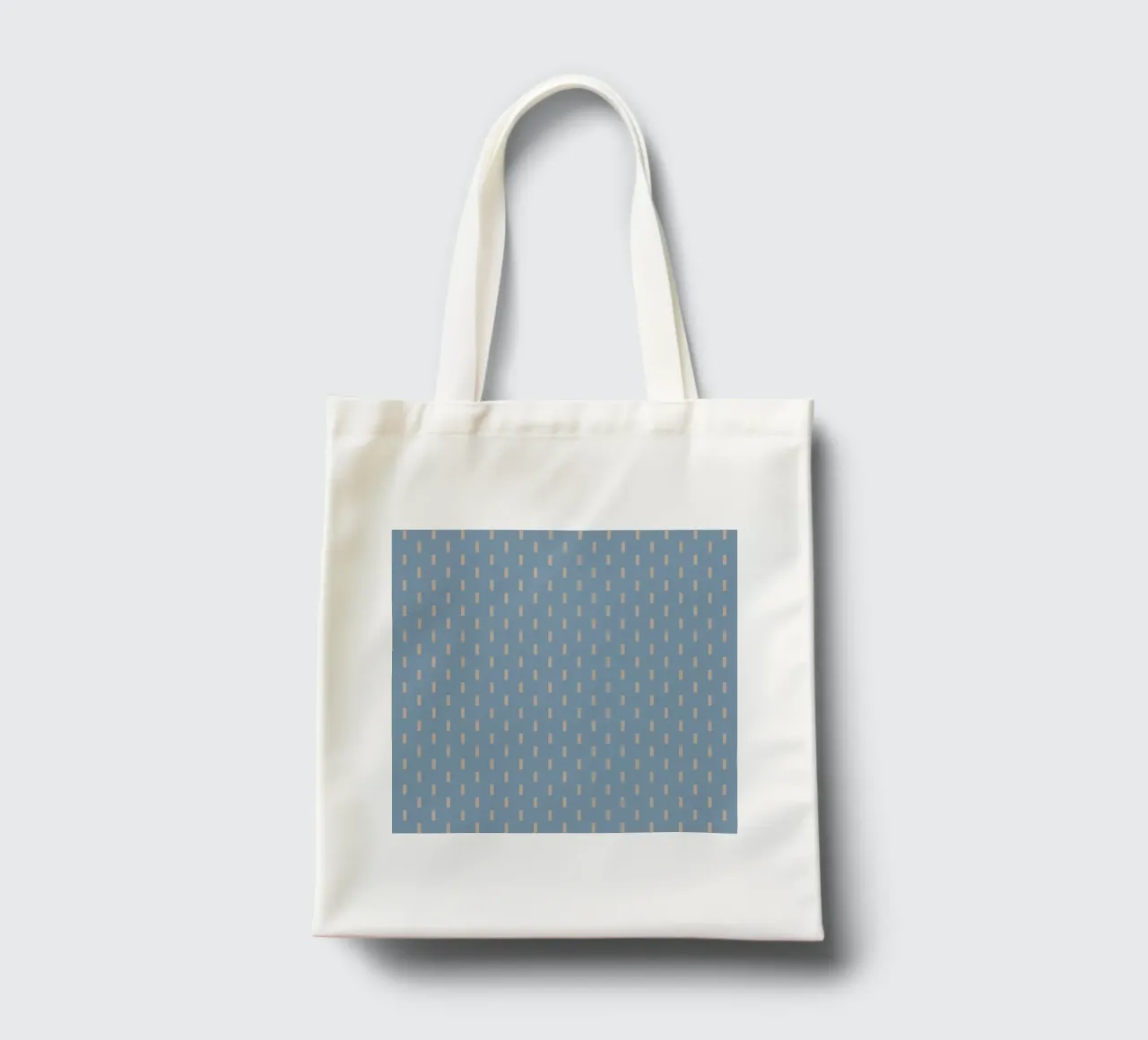 White rectangles vertical pattern tote bag by Little Dean