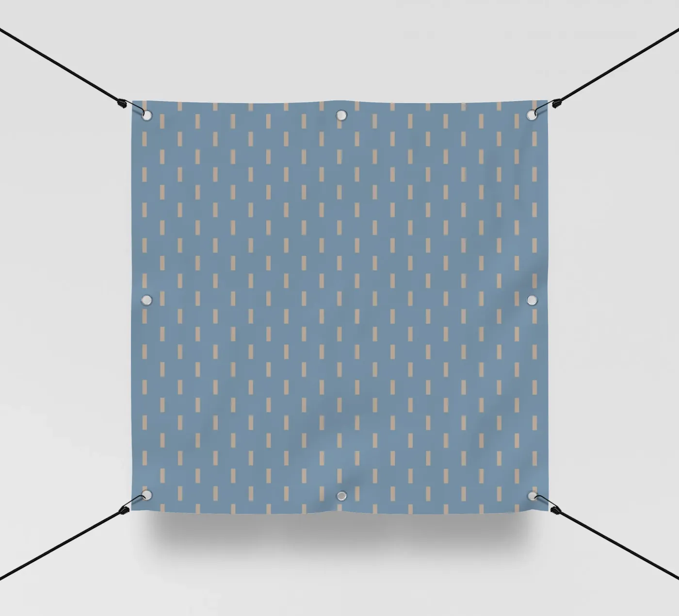 White rectangles vertical pattern pvc cover by Little Dean