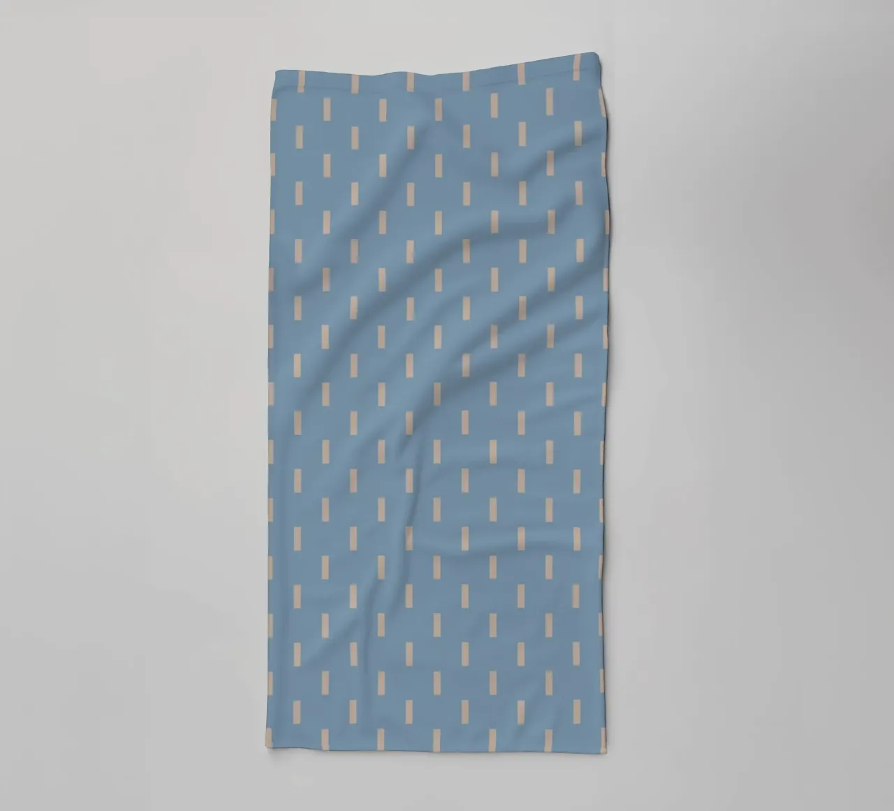 White rectangles vertical pattern towel by Little Dean