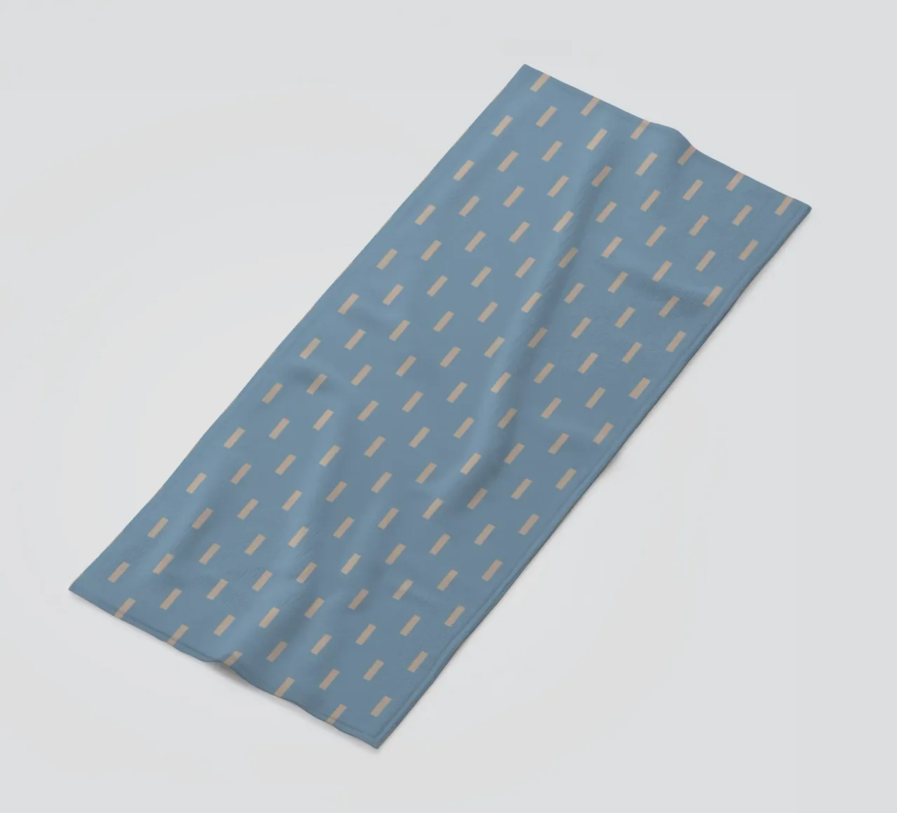 White rectangles vertical pattern beach towel by Little Dean