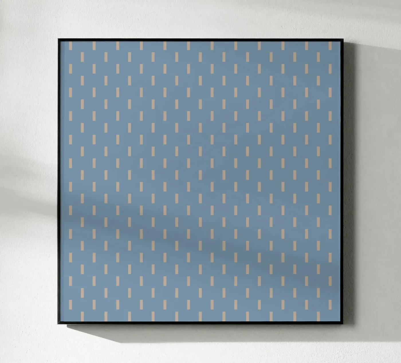 White rectangles vertical pattern acryl van Little Dean