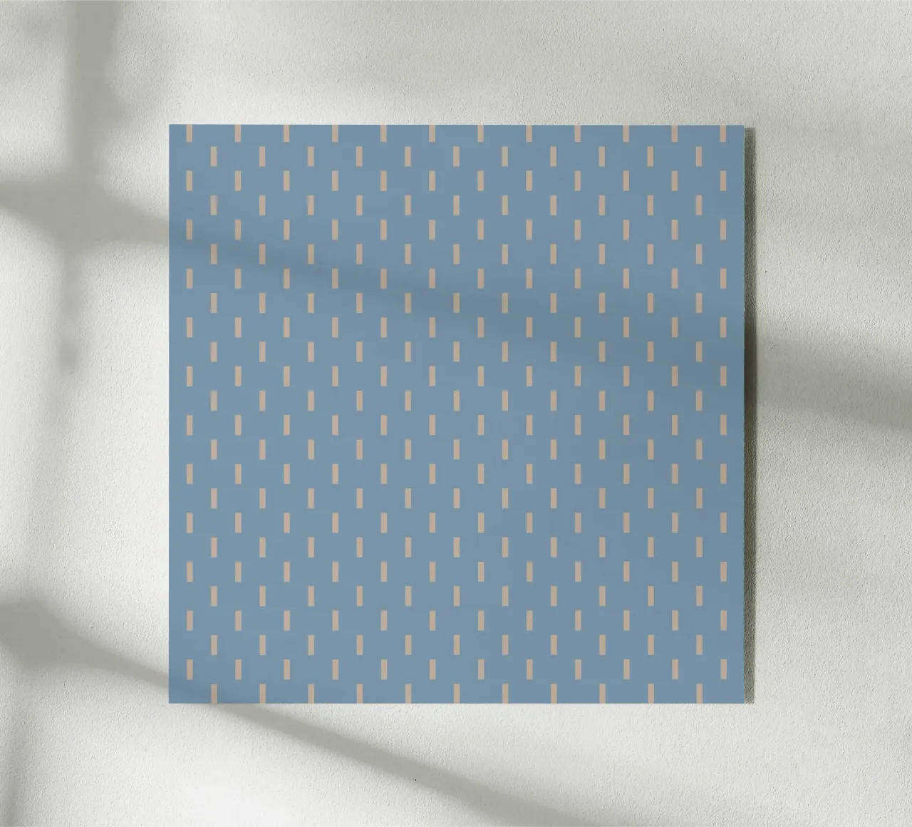 White rectangles vertical pattern acryl van Little Dean