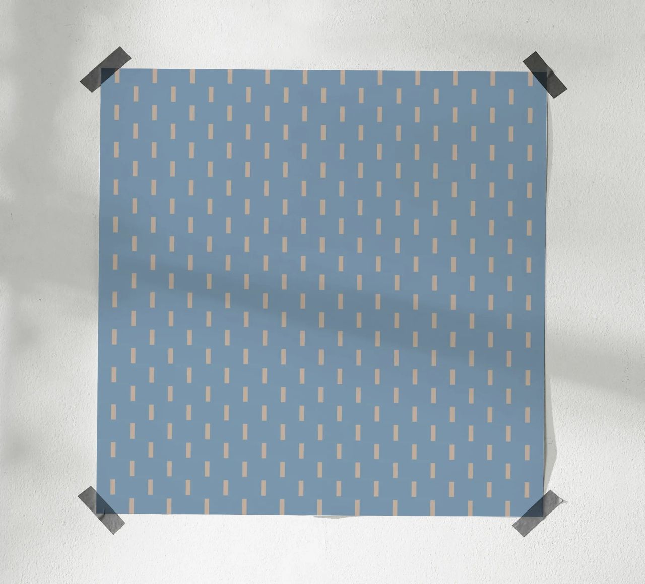 White rectangles vertical pattern hahnemühle by Little Dean