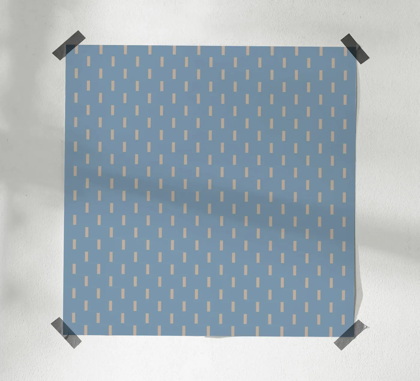 Witte rechthoeken verticaal patroon hahnemühle van Little Dean