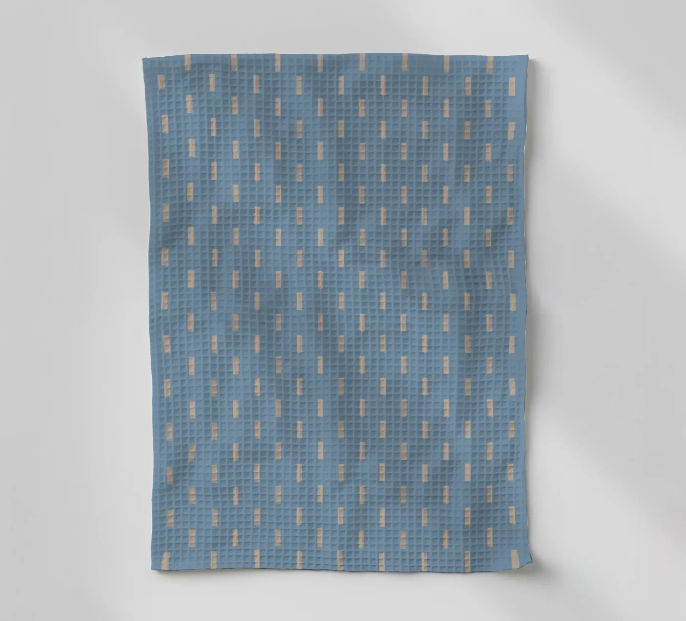 White rectangles vertical pattern tea towel by Little Dean