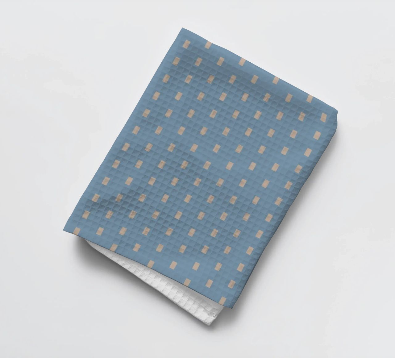 White rectangles vertical pattern tea towel by Little Dean