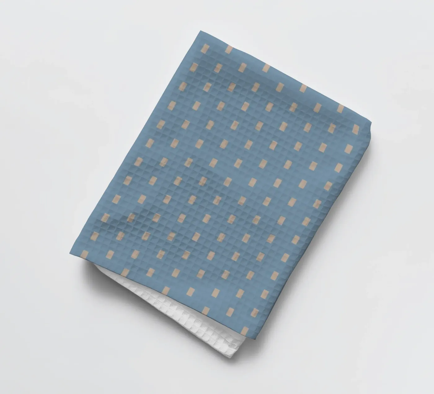 White rectangles vertical pattern tea towel by Little Dean