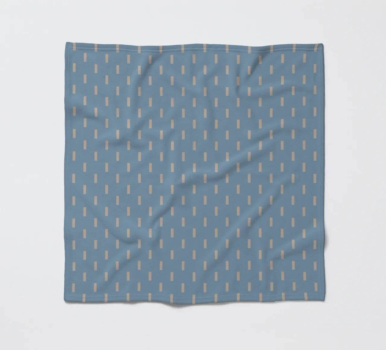 White rectangles vertical pattern fleecedeken van Little Dean