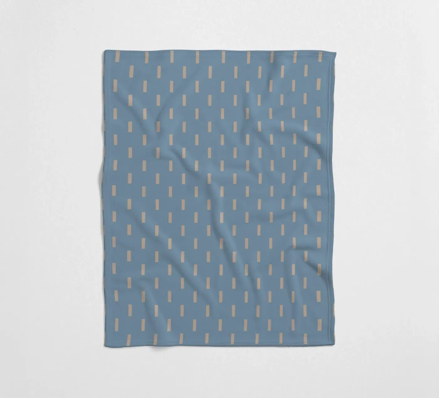 White rectangles vertical pattern fleecedeken van Little Dean