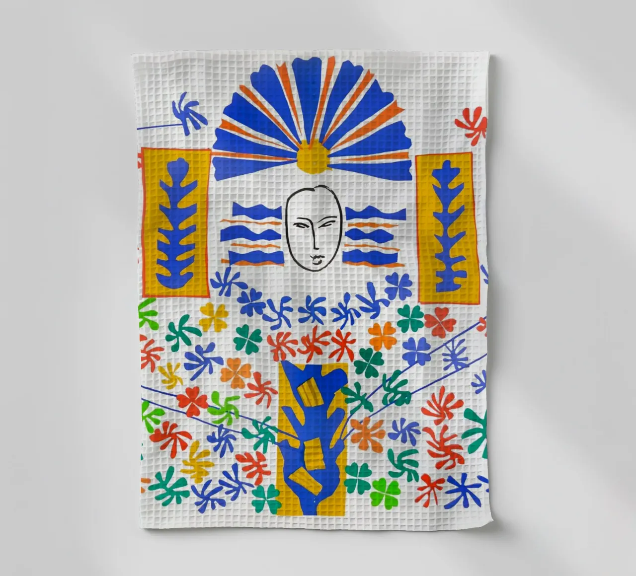 Henri Matisse: "Apollo", metà del secolo scorso, ritagli, Vibra canovaccio da cucina da NorwesClub