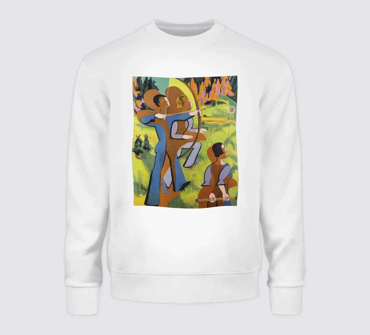 Kirchner: "Arcieri", Espressionismo, Primitivismo, Mod dinamico felpa da NorwesClub