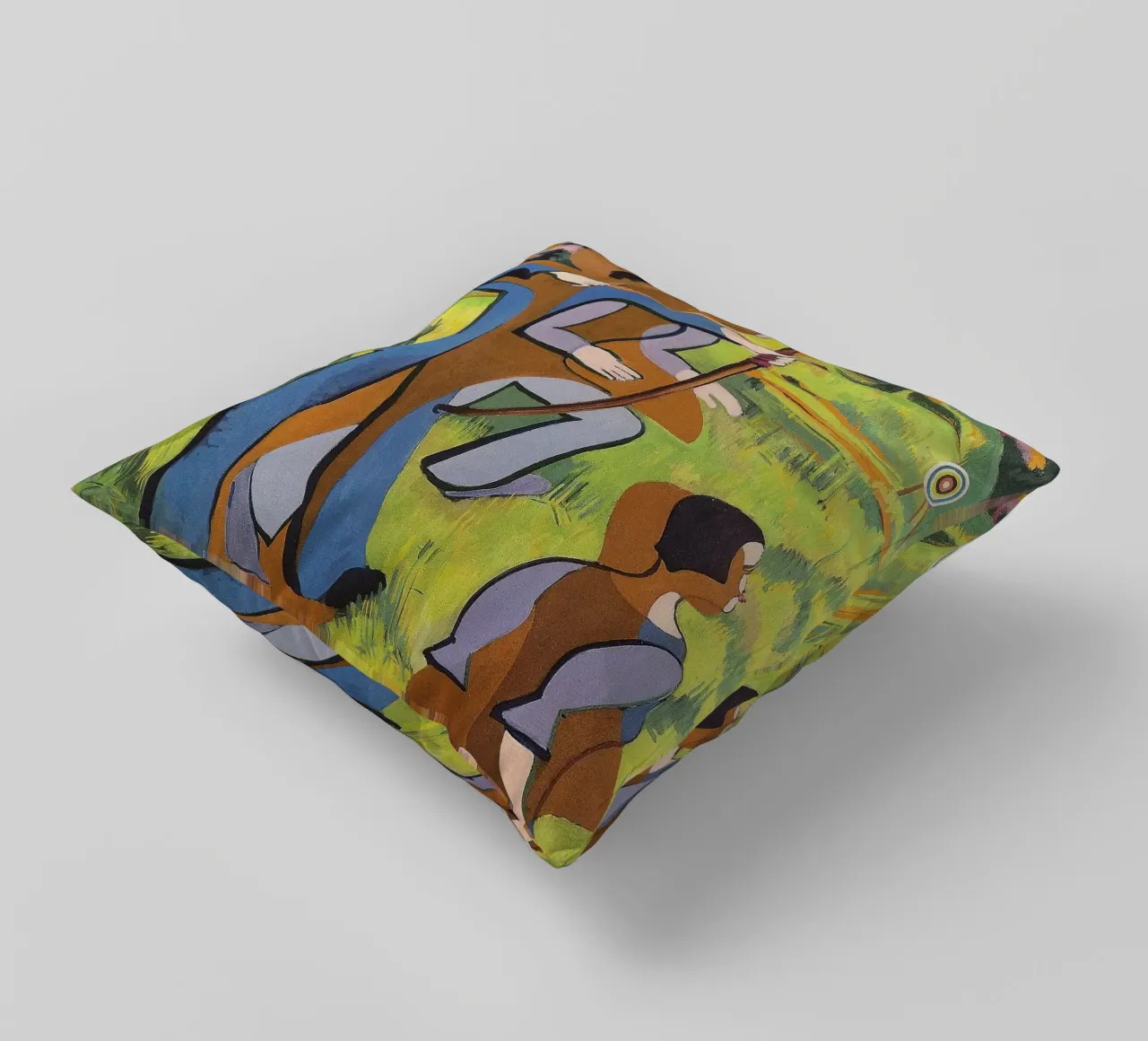 Kirchner: "Boogschutters", expressionisme, primitivisme, Dynamic Mod kussen van NorwesClub