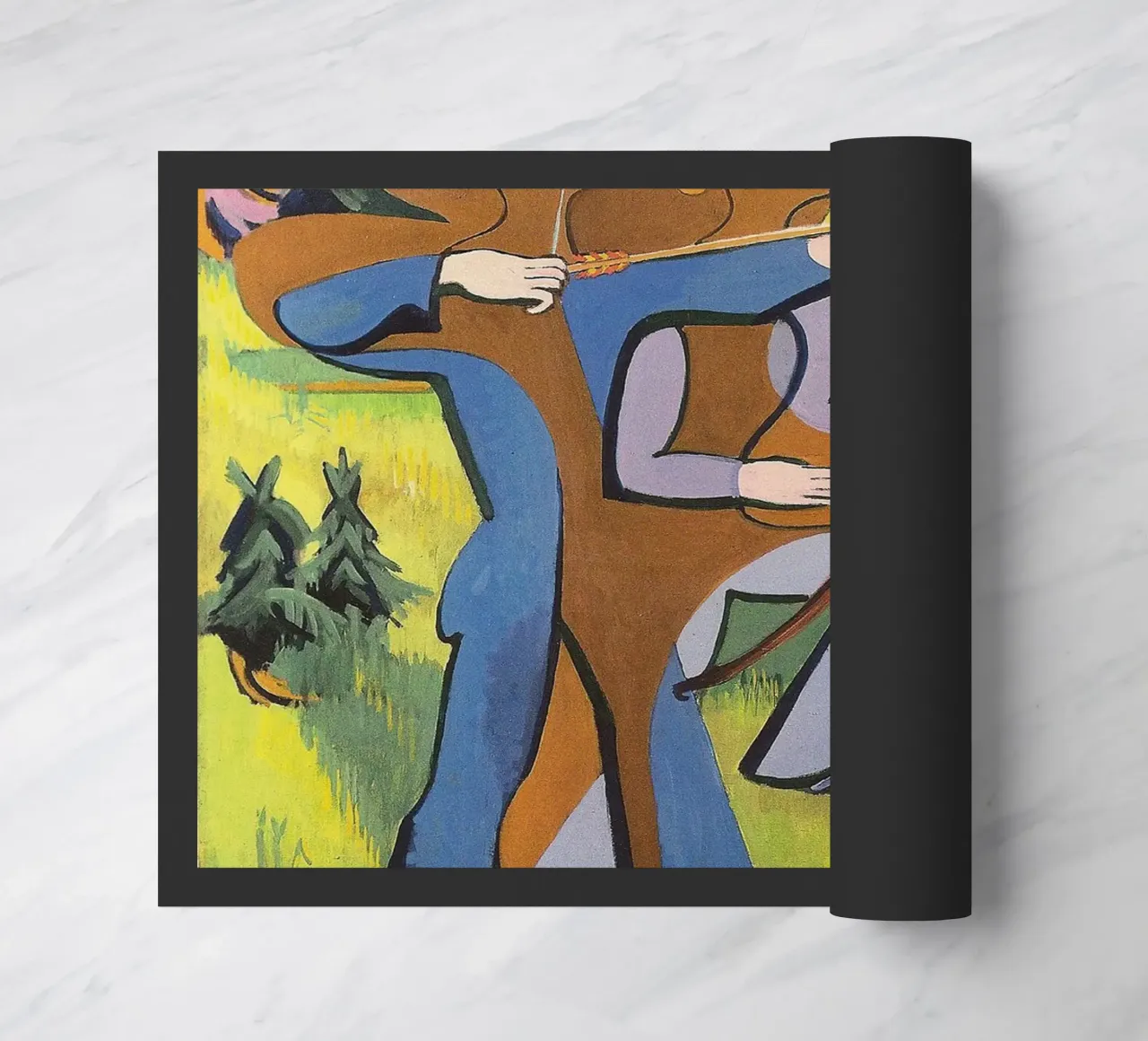 Kirchner: "Arcieri", Espressionismo, Primitivismo, Mod dinamico zerbino da NorwesClub