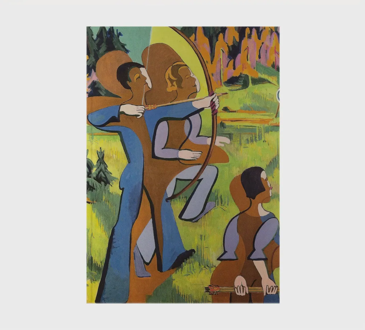 Kirchner : "Archers", expressionnisme, primitivisme, Dynamic Mod carnet de notes de NorwesClub