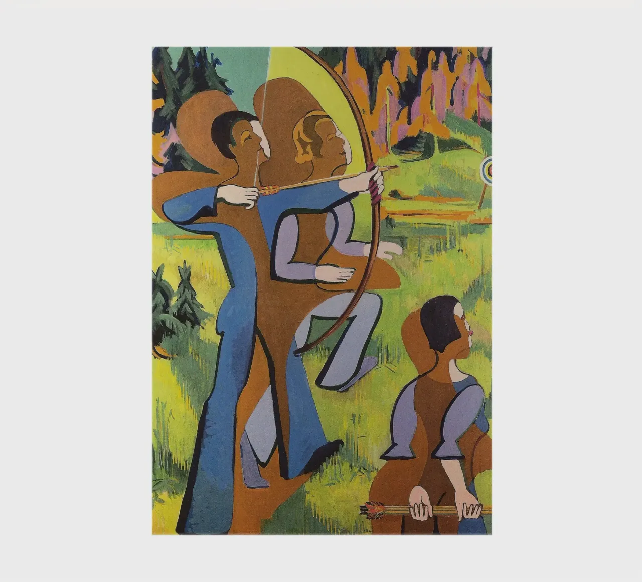 Kirchner : "Archers", expressionnisme, primitivisme, Dynamic Mod carnet de notes de NorwesClub