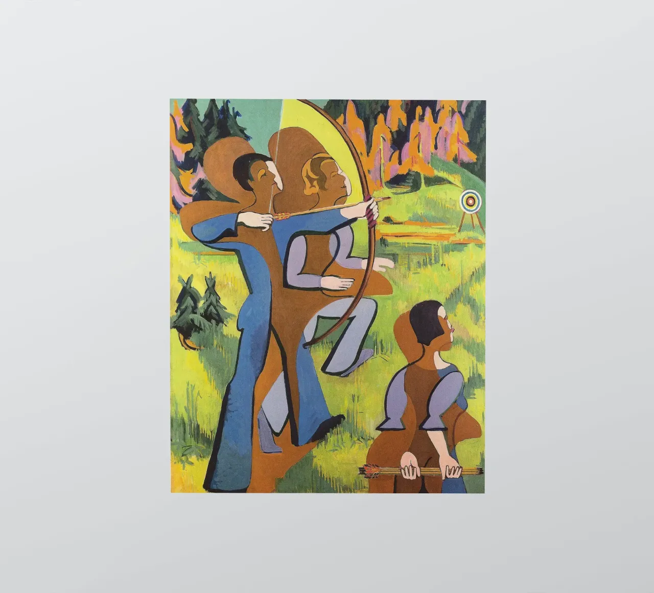 Kirchner : "Archers", expressionnisme, primitivisme, Dynamic Mod autocollant de NorwesClub