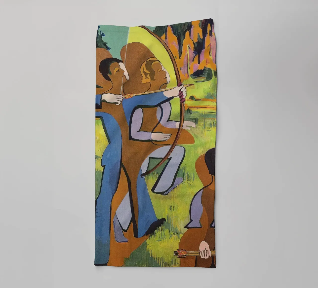 Kirchner: "Arcieri", Espressionismo, Primitivismo, Mod dinamico asciugamano da bagno da NorwesClub