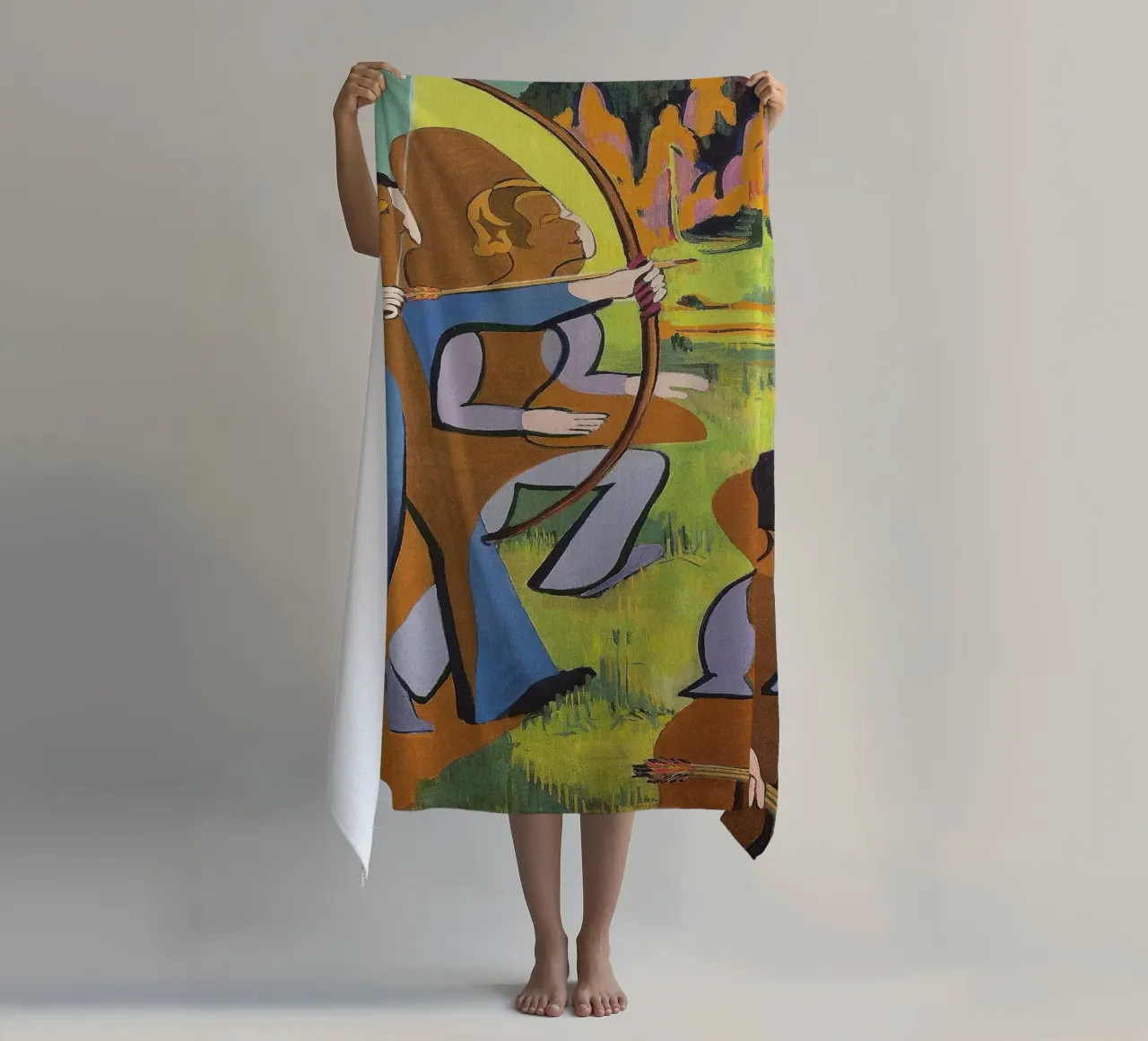 Kirchner: "Arcieri", Espressionismo, Primitivismo, Mod dinamico telo mare da NorwesClub