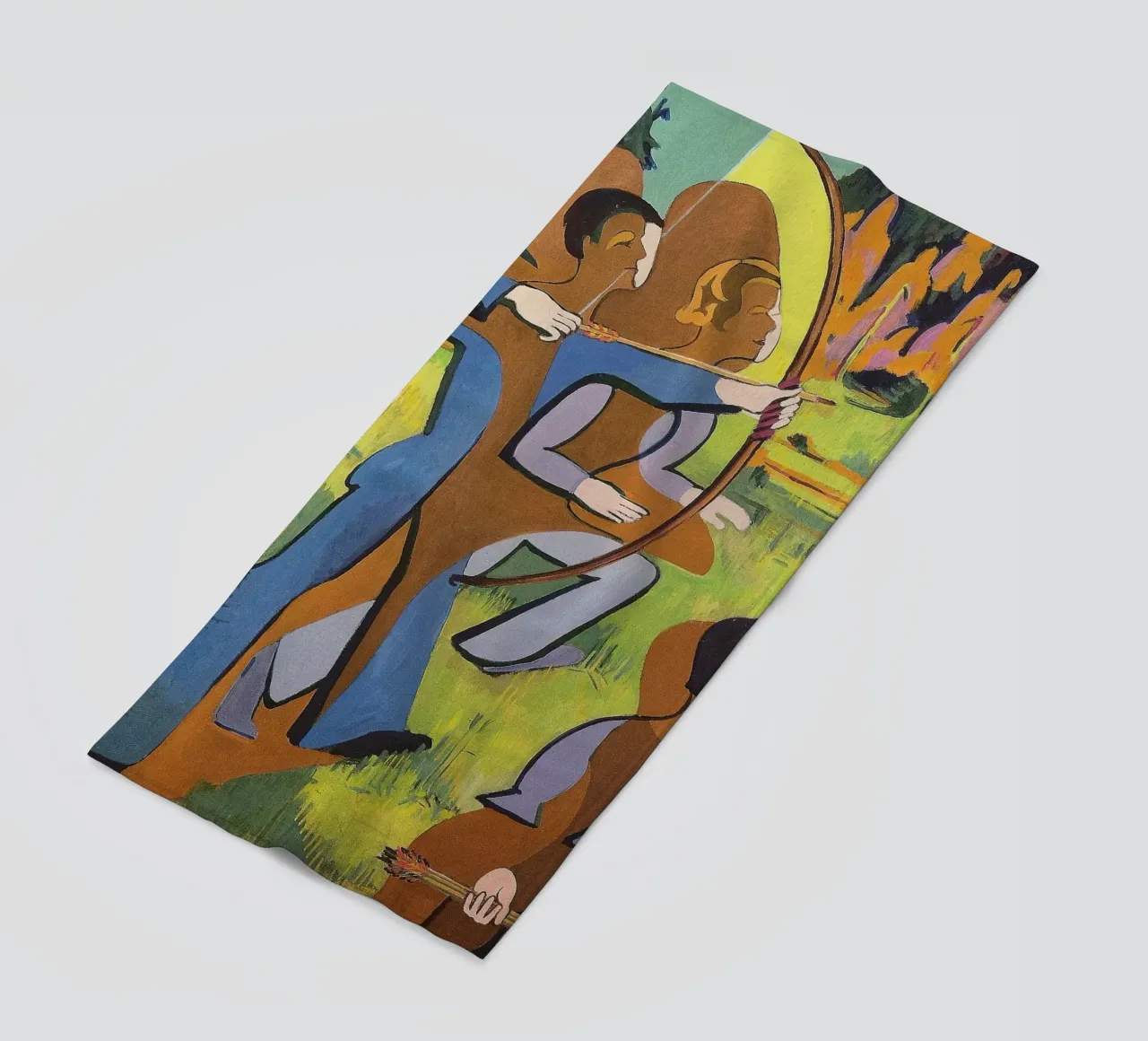 Kirchner: "Arcieri", Espressionismo, Primitivismo, Mod dinamico telo mare da NorwesClub