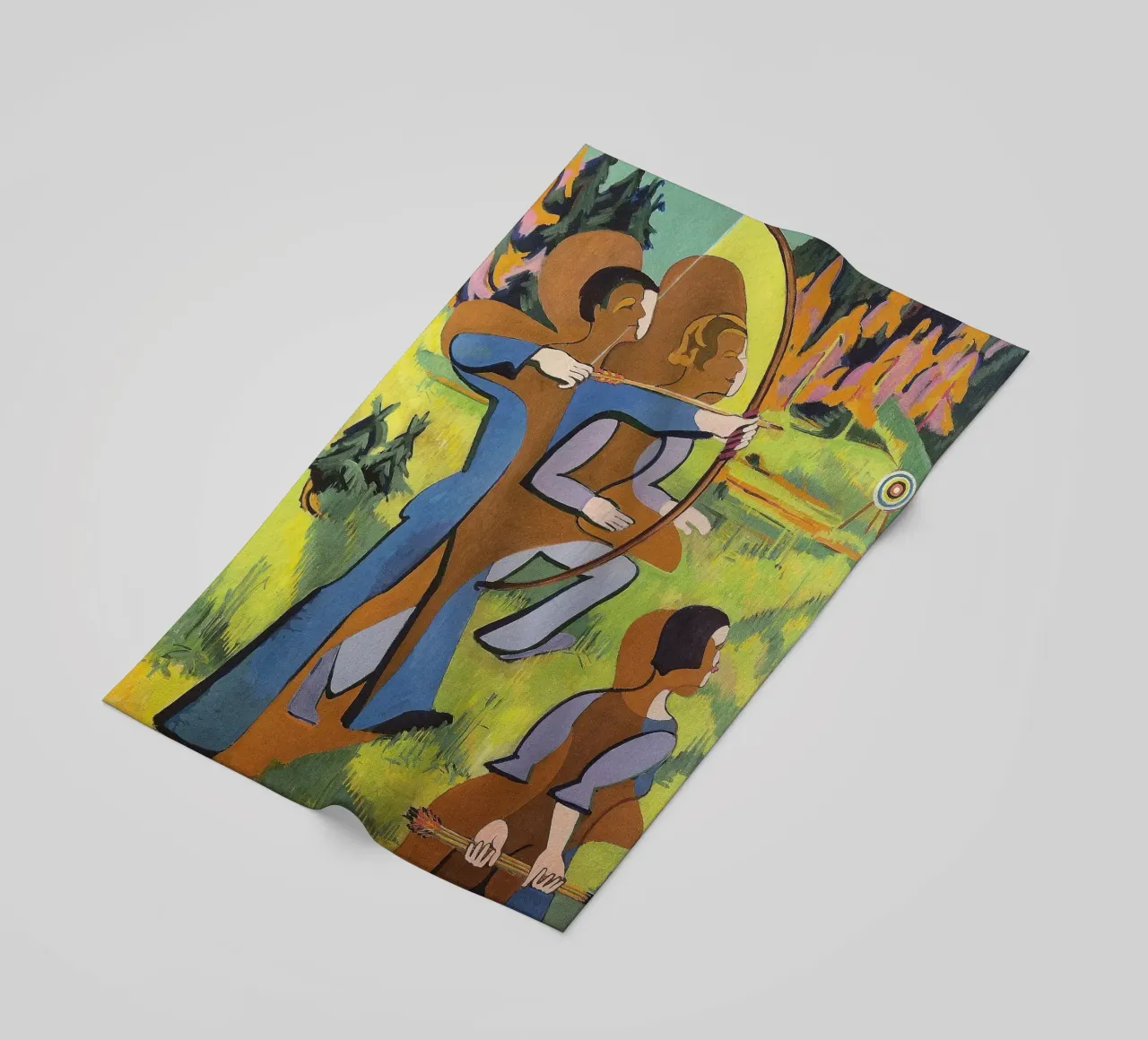 Kirchner: "Arcieri", Espressionismo, Primitivismo, Mod dinamico telo mare da NorwesClub