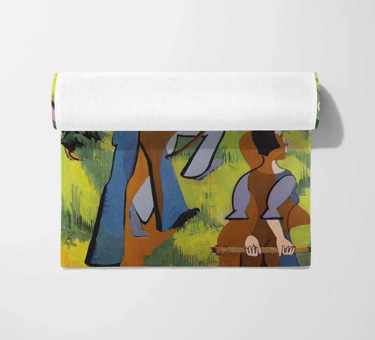 Kirchner: "Arcieri", Espressionismo, Primitivismo, Mod dinamico telo mare da NorwesClub