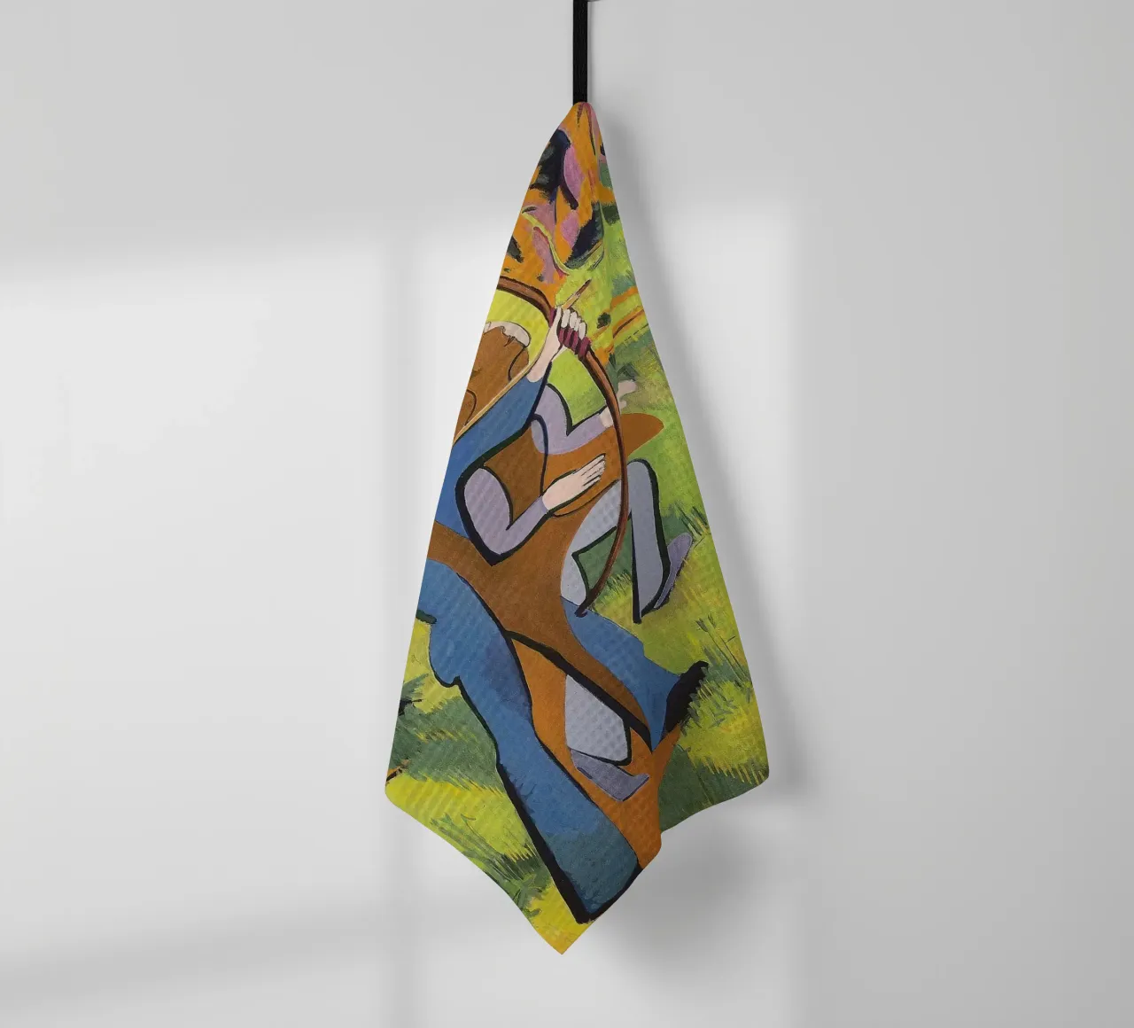 Kirchner: "Bogenschützen", Expressionismus, Primitivismus, Dynamic Mod Geschirrtuch von NorwesClub