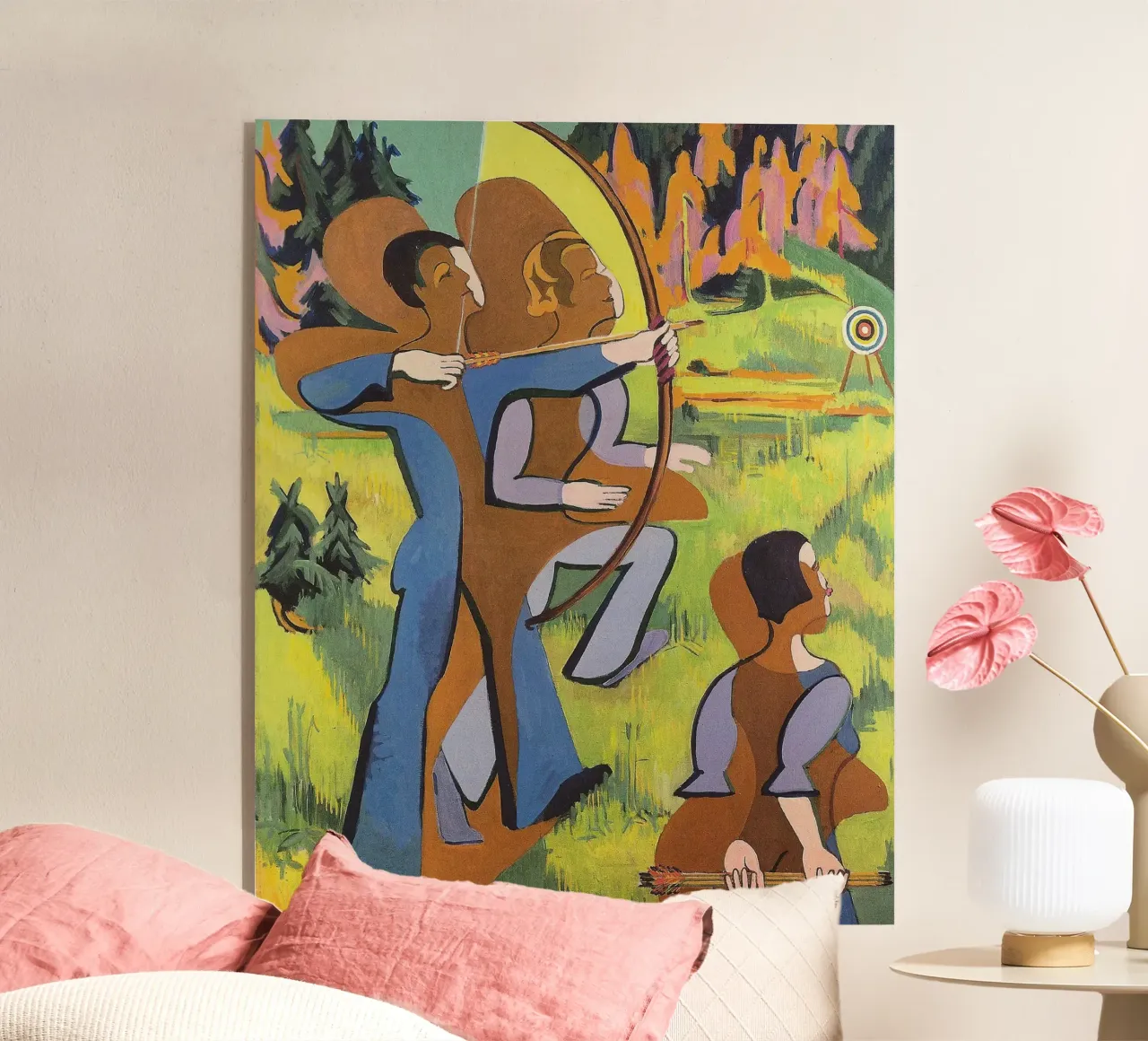 Kirchner: "Arcieri", Espressionismo, Primitivismo, Mod dinamico plexiglass da NorwesClub