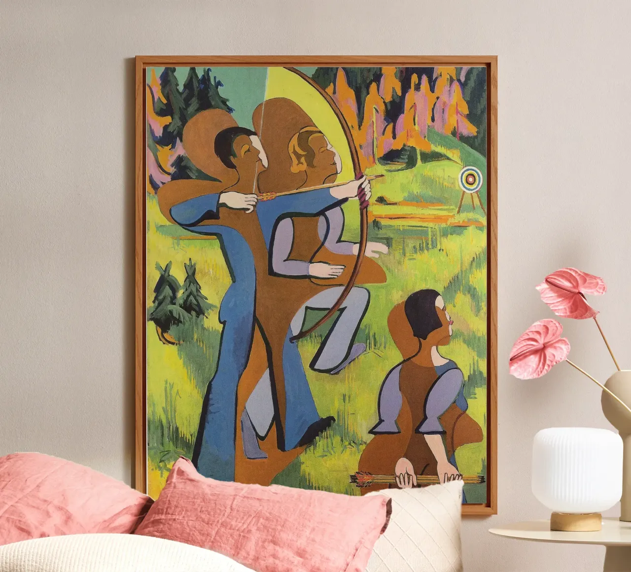 Kirchner: "Arcieri", Espressionismo, Primitivismo, Mod dinamico alluminio dibond da NorwesClub