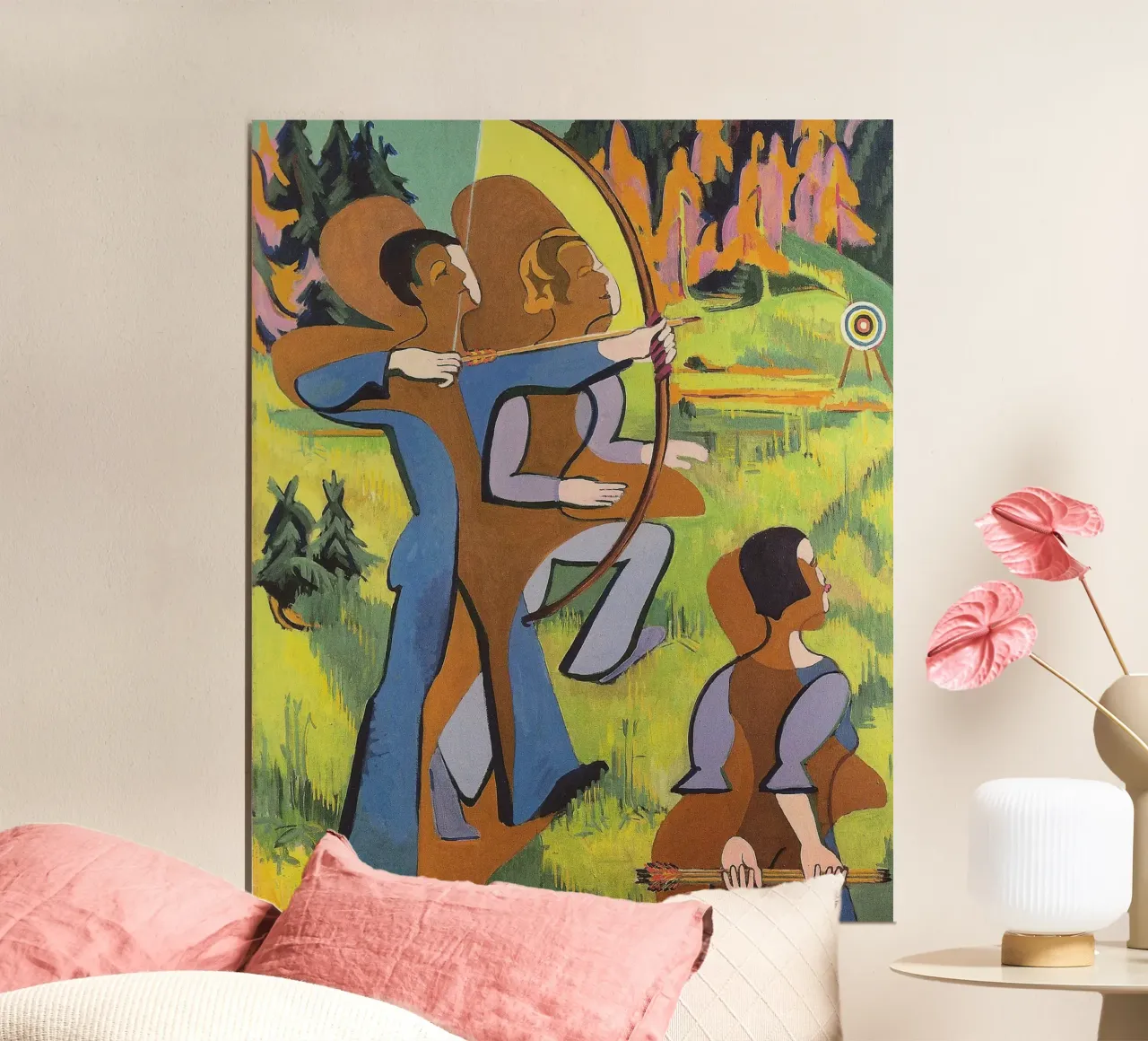 Kirchner: "Archers," Expressionism, Primitivism, Dynamic Mod hahnemühle by NorwesClub