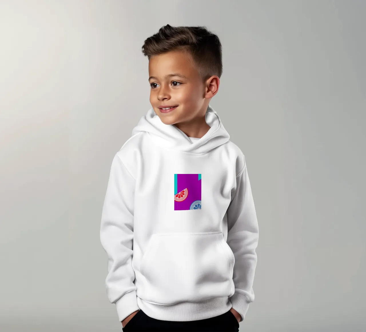 Frutta moderna al limone felpa bambino con cappuccio da LOOK DIFFERENT