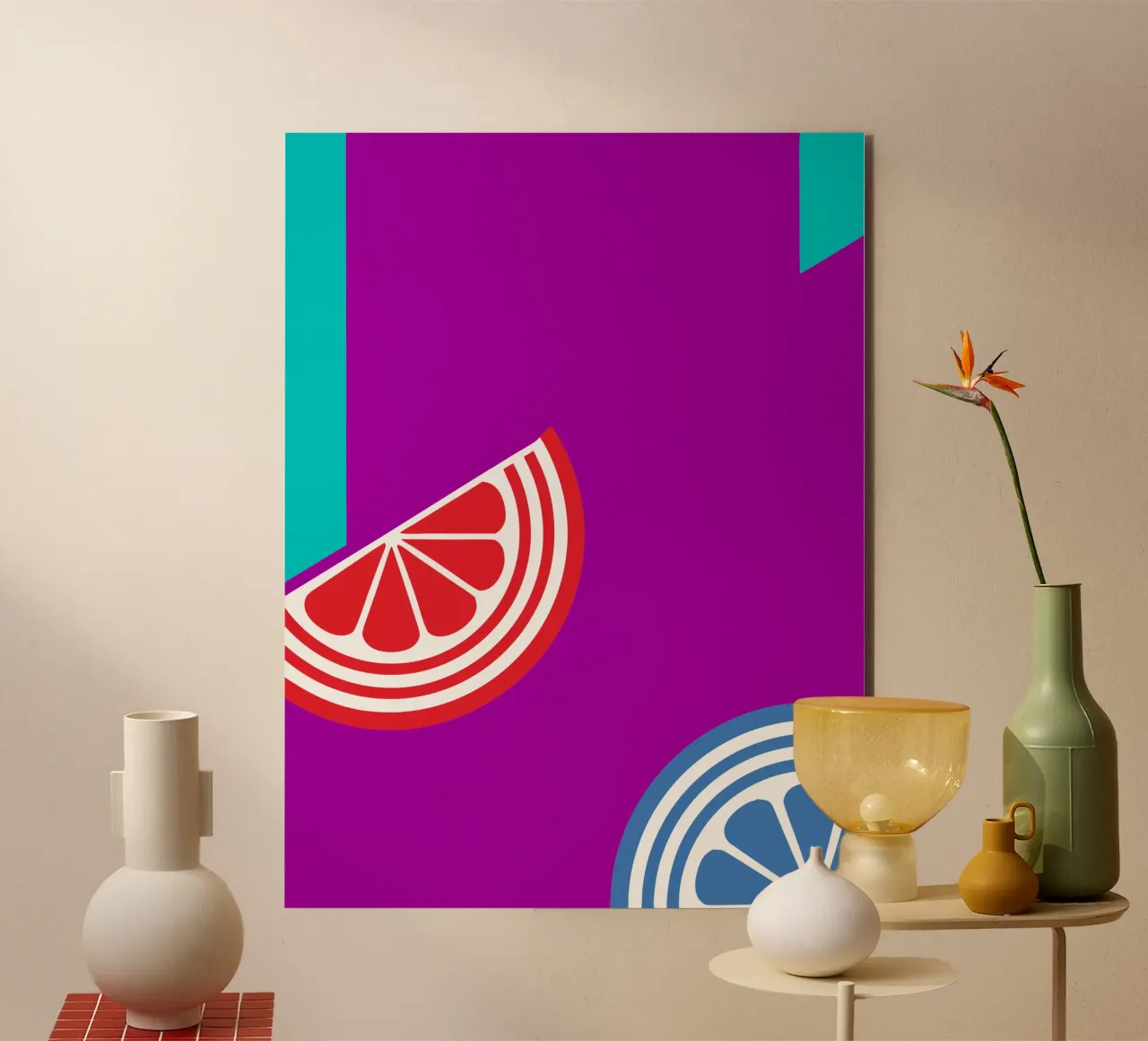 Frutta moderna al limone alluminio dibond da LOOK DIFFERENT