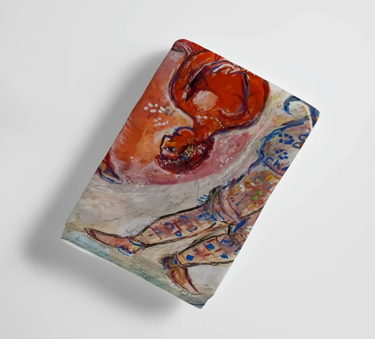 Arlequin et lune jaune de Chagall - Cirque surréaliste Dreamscap serviette de bain de NorwesClub