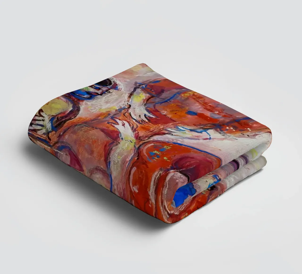Arlequin et lune jaune de Chagall - Cirque surréaliste Dreamscap serviette de bain de NorwesClub