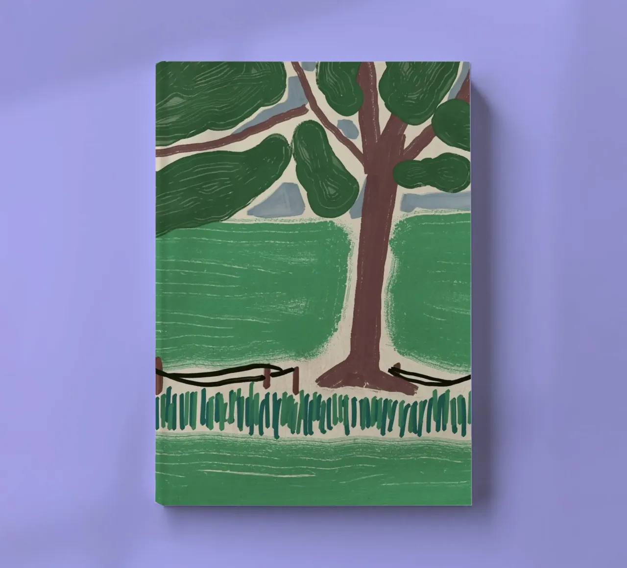Tree by the bank notebook by Little Dean